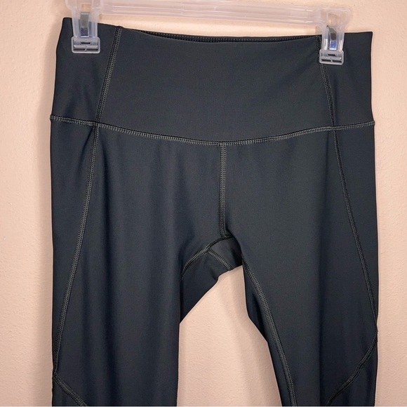 SMALL LAYER 8 LEGGINGS GREY COLORFUL ACCENT STRETCH ACTIVEWEAR ATHLETIC - Picture 2 of 11